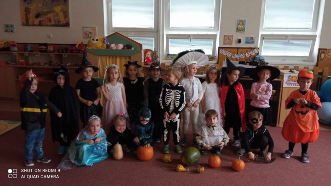 Halloween v mateřské škole  - Halloween u Sluníček 